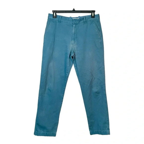 J. Crew Blue Faded Look Chino Pants 100%‎ Cotton Men Size 32X32 - Picture 1 of 8